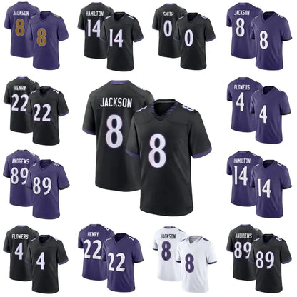 Derrick Henry Lamar Jackson Roquan Smith Zay Hamilton Mark Andrews Wiggins Lewis - SitterJersey.com