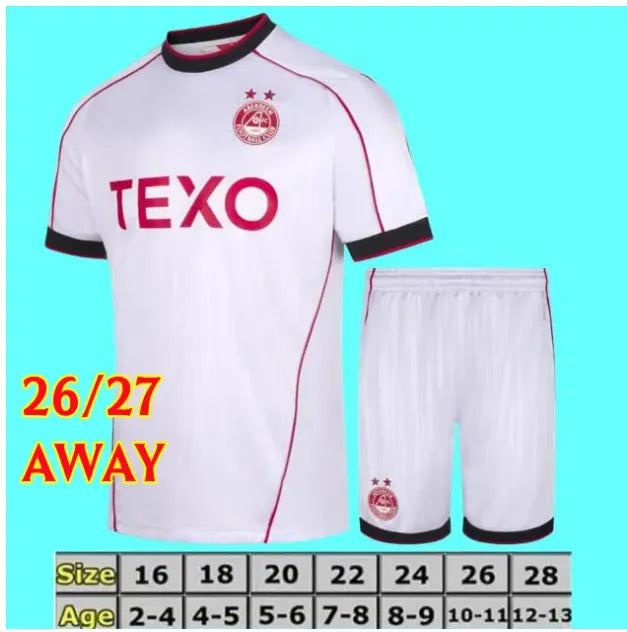S-4XL 26 27 Aberdeen FC football shirt 2026 2027 Soccer Jerseys men Home Kit MIO - SitterJersey.com