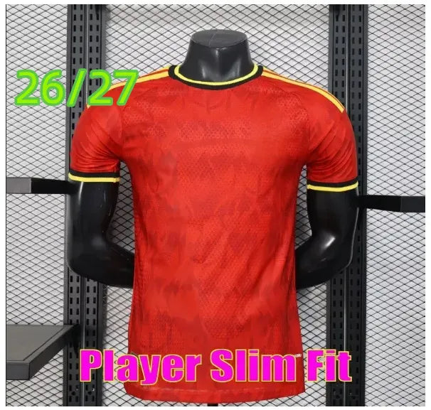 2026 Belgium World Cup Soccer Jerseys DE BRUYNE R. LUKAKU E. HAZARD 25 26 MERTEN - SitterJersey.com