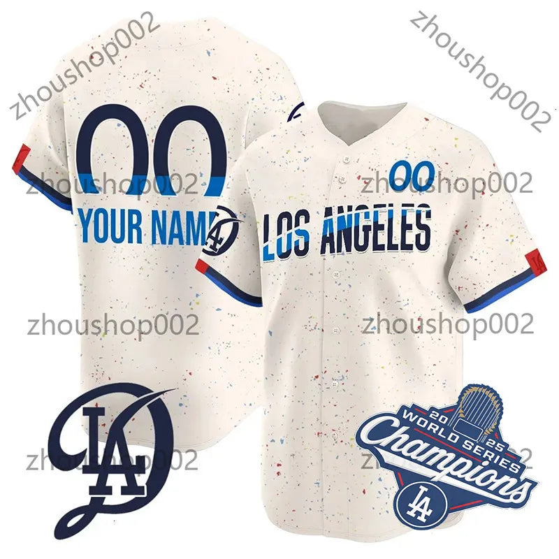 2025 Custom Dodgers Jersey Shohei 17 Ohtani Mookie 50 Betts 18 Yamamoto Freddie  - SitterJersey.com