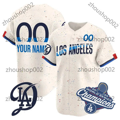 2025 Custom Dodgers Jersey Shohei 17 Ohtani Mookie 50 Betts 18 Yamamoto Freddie  - SitterJersey.com