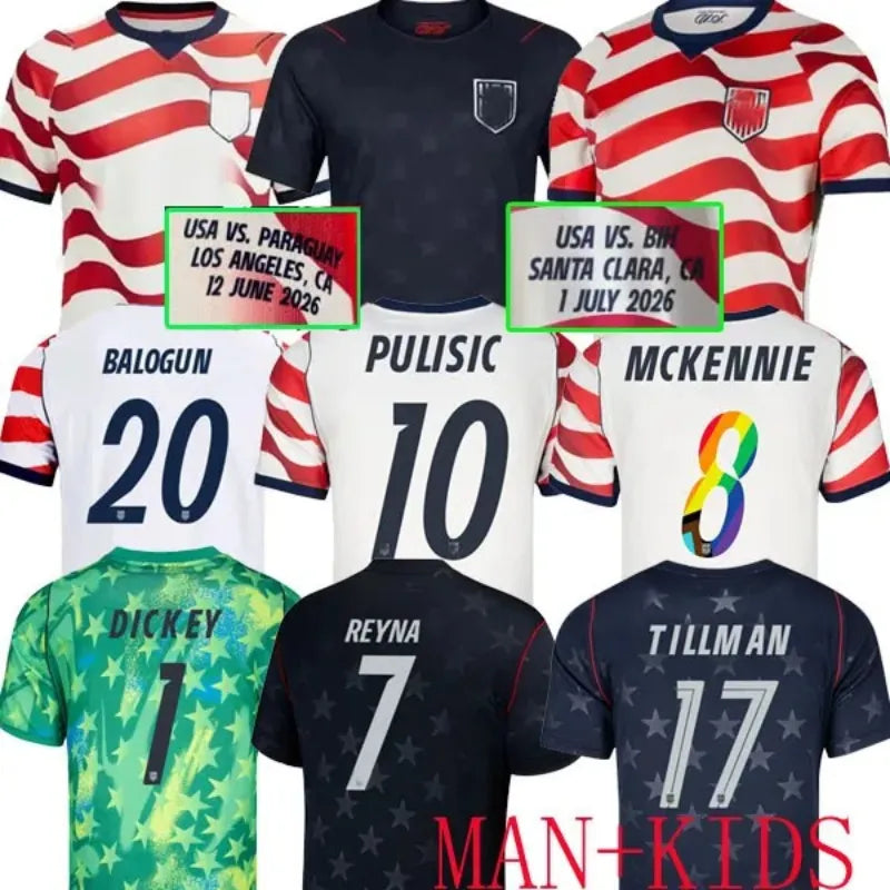 2026 USAs world cup jersey PULISIC MCKENNIE Football USA SoccerJerseys 2026 LUNA - SitterJersey.com