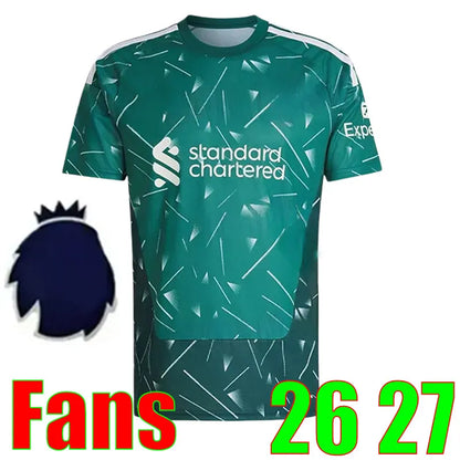 Liveropool Jersey 26 27 SZOBOSZLAI LFC ISAK WIRTZ EKITIKE M.SALAH VIRGIL soccer  - SitterJersey.com