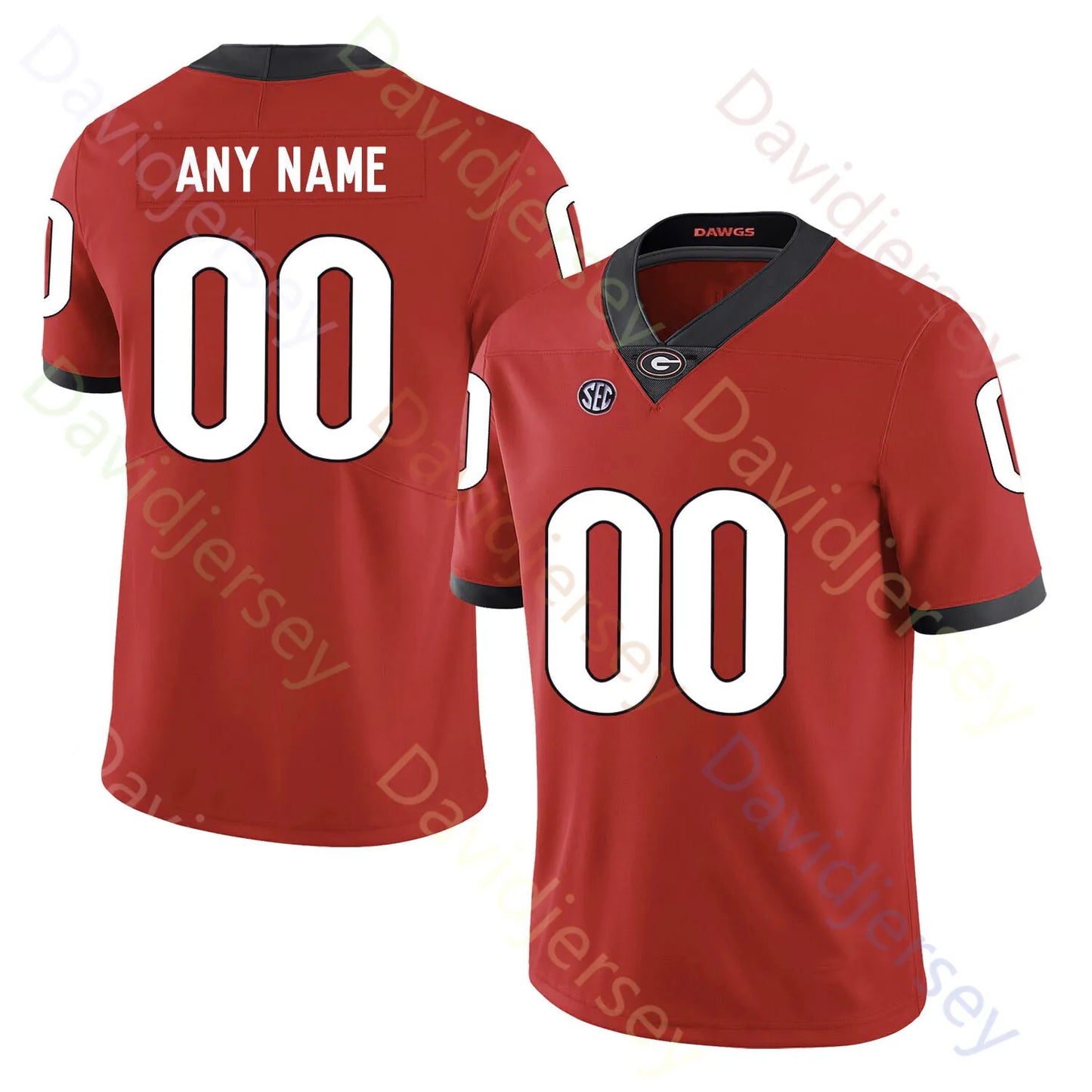 Georgia Bulldog Football Jersey College Gunner Stockton Zachariah Branch Kaiden  - SitterJersey.com