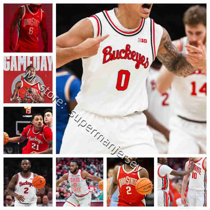 Custom 4 AJ Dybantsa Basketball Jerseys Trae Young Anthony Davis Alex Sarr Bub C - SitterJersey.com