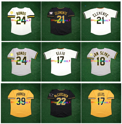 21 Clemente Jersey Jerseys baseball Jerseys White Embroidery For Training And Co - SitterJersey.com