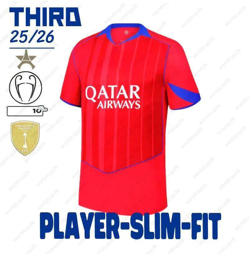 25/26 Season 1:1 Soccer Football Jersey Outdoor Sports Shirt Dembele Doue Kvarat - SitterJersey.com