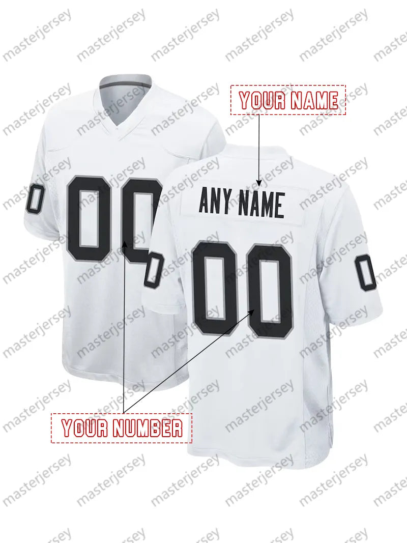 98 Crosby Custom Football Jersey O'Connell Bowers Ridder Abdullah Laube Jerseys  - SitterJersey.com