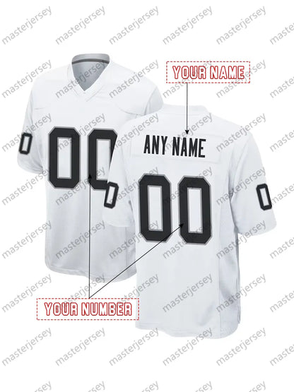 98 Crosby Custom Football Jersey O'Connell Bowers Ridder Abdullah Laube Jerseys  - SitterJersey.com