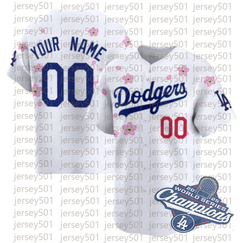 2025 Custom Dodgers Jersey Shohei 17 Ohtani Mookie 50 Betts 18 Yamamoto Freddie  - SitterJersey.com