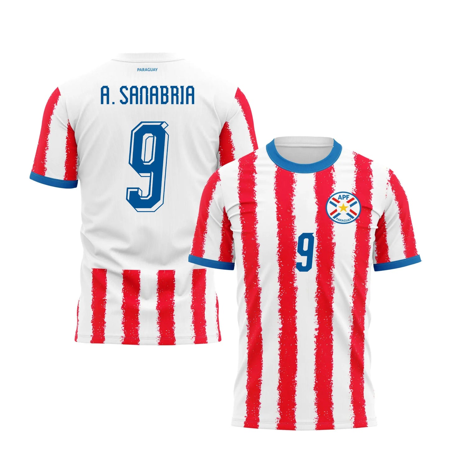 Paraguay Jersey Antonio Sanabria NO 9 World Cup 2026 National Team Sports T shir - SitterJersey.com