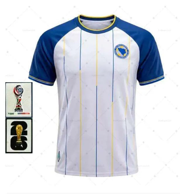 Bosnia Jersey 2026 Bosnia And Herzegovina Dzeko Soccer Jerseys 26 27 Home Away M - SitterJersey.com
