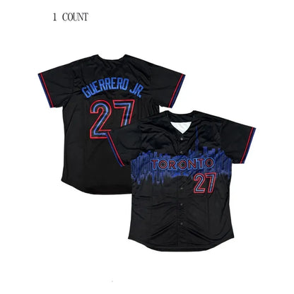 in stock mens polyester 21 black baseball jersey vneck polyester adult unisex cl - SitterJersey.com