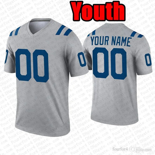 Tyler Warren Daniel Jones Football Jersey Jonathan Taylor Ahmad Sauce Gardner Ri - SitterJersey.com