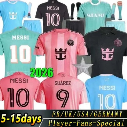 Inters Miami Soccer Jerseys 2025 2027 Mens Kids Football Kits with Messi Suarez  - SitterJersey.com