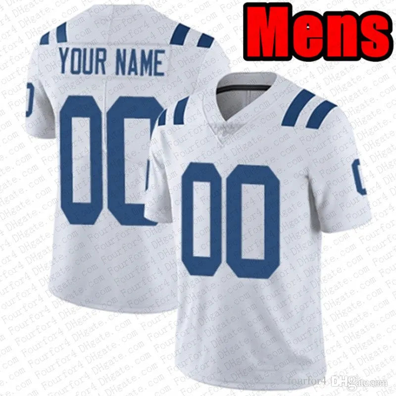 Tyler Warren Daniel Jones Football Jersey Jonathan Taylor Ahmad Sauce Gardner Ri - SitterJersey.com