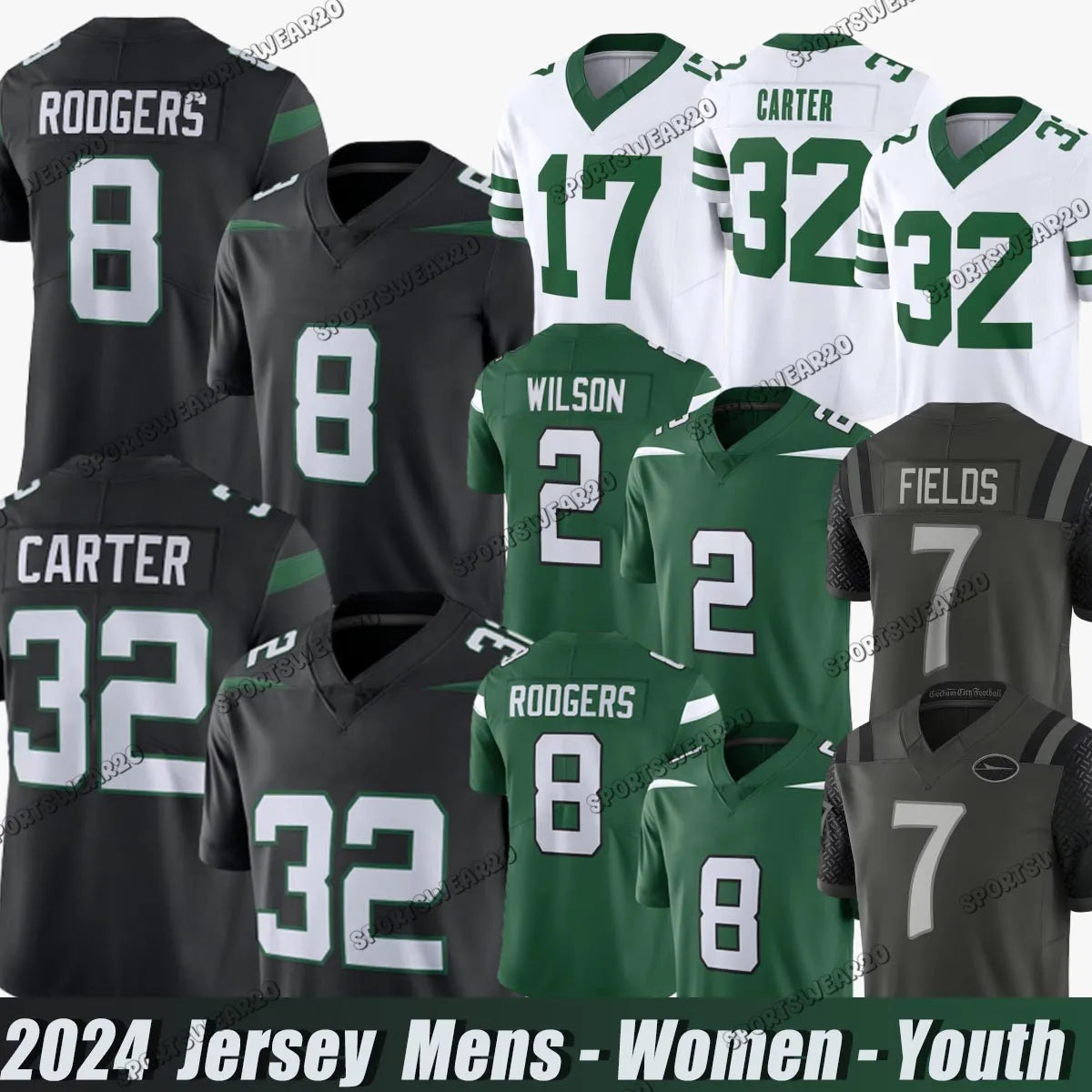 Caleb Williams Rome Odunze Luther Burden III Kyle Monangai Football Jersey Colst - SitterJersey.com