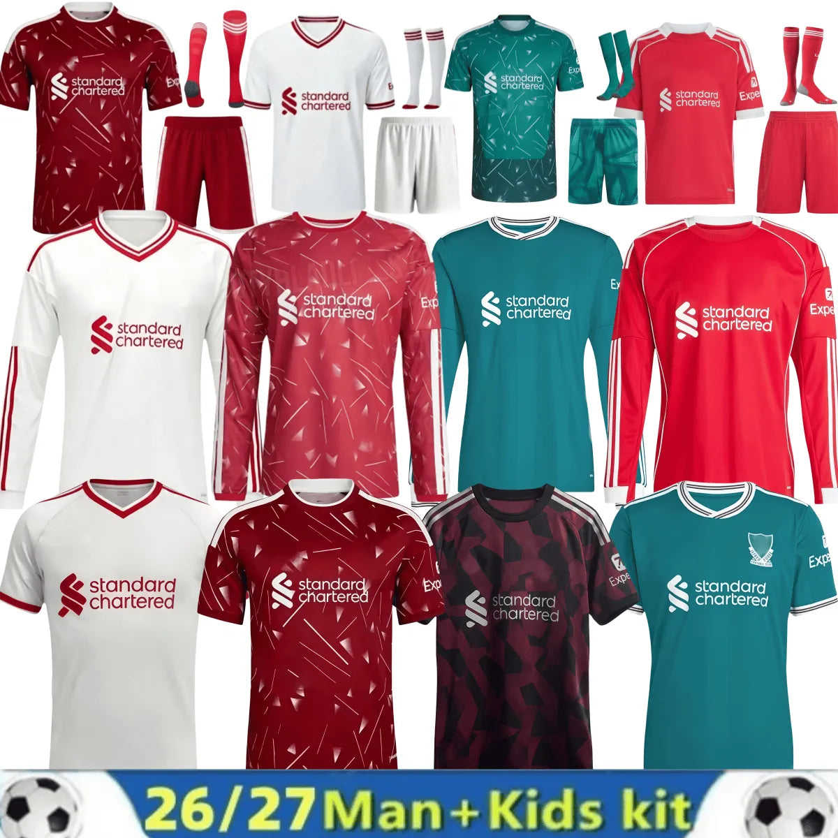 liverpooll 25 26 27The Reds Mohamed ISAK WIRTZ MAC ALLISTER Home Away men Soccer - SitterJersey.com