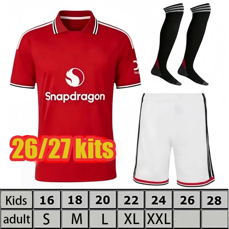 ManUnited SESKO MBEUMO CUNHA 25 26 27 Soccer Jerseys football shirts B. FERNANES - SitterJersey.com