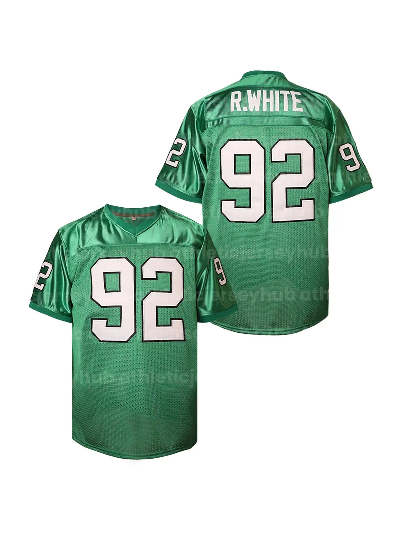 Men's 1 Black 26 62 Green America Football Jersey - Breathable, Short Sleeve, V- - SitterJersey.com