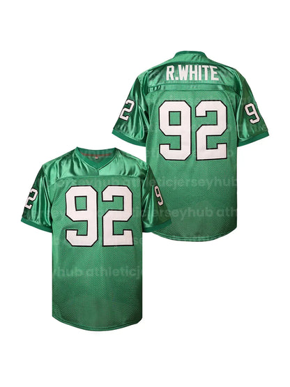 Men's 1 Black 26 62 Green America Football Jersey - Breathable, Short Sleeve, V- - SitterJersey.com