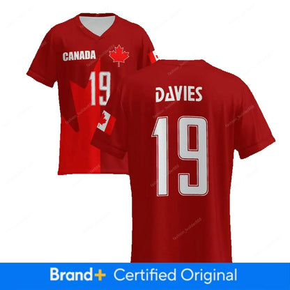 Canada Jersey Alphonso Davies NO 19 World Cup 2026 Canadian National Team Sports - SitterJersey.com