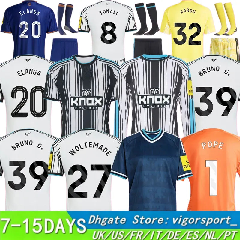 S-4XL 26 27 NewcAstled Soccer Jerseys ISAK WILSON JOETON TRIPPIER GORDON BURN 20 - SitterJersey.com