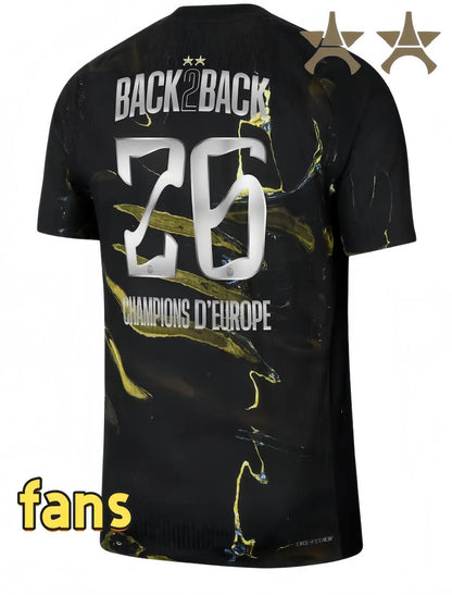 Psge jersey 26 27 DEMBELE HAKIMI BARCOLA NEVES ZAIRE EMERY DONNARUMMA MARQUINHOS - SitterJersey.com