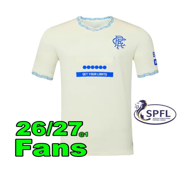 2026 Glasgow RangersS fc 26 27 home soccer jersey home Ranger COLAK ROOFE LUNDST - SitterJersey.com