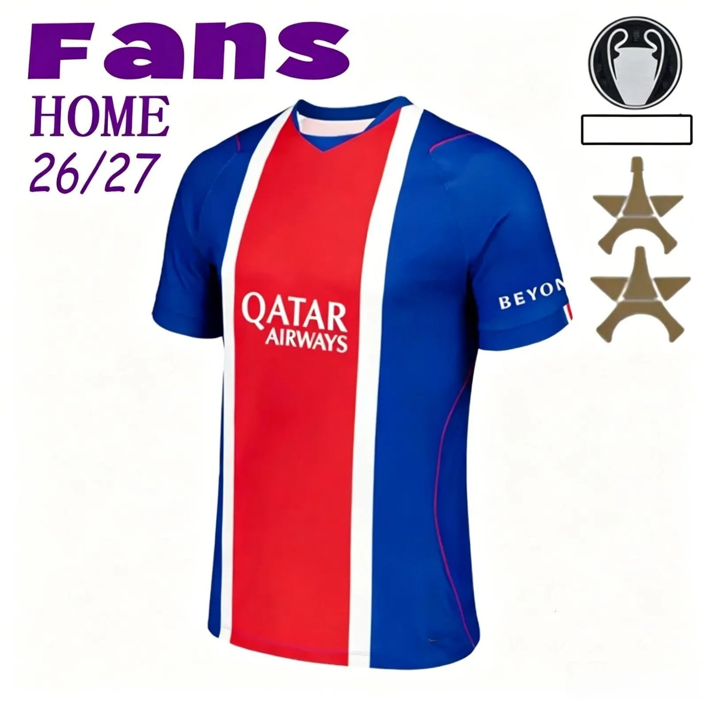 Psges jersey Soccer Jerseys DEMBELE HAKIMI 25 26 27 enfants 2026 football shirts - SitterJersey.com