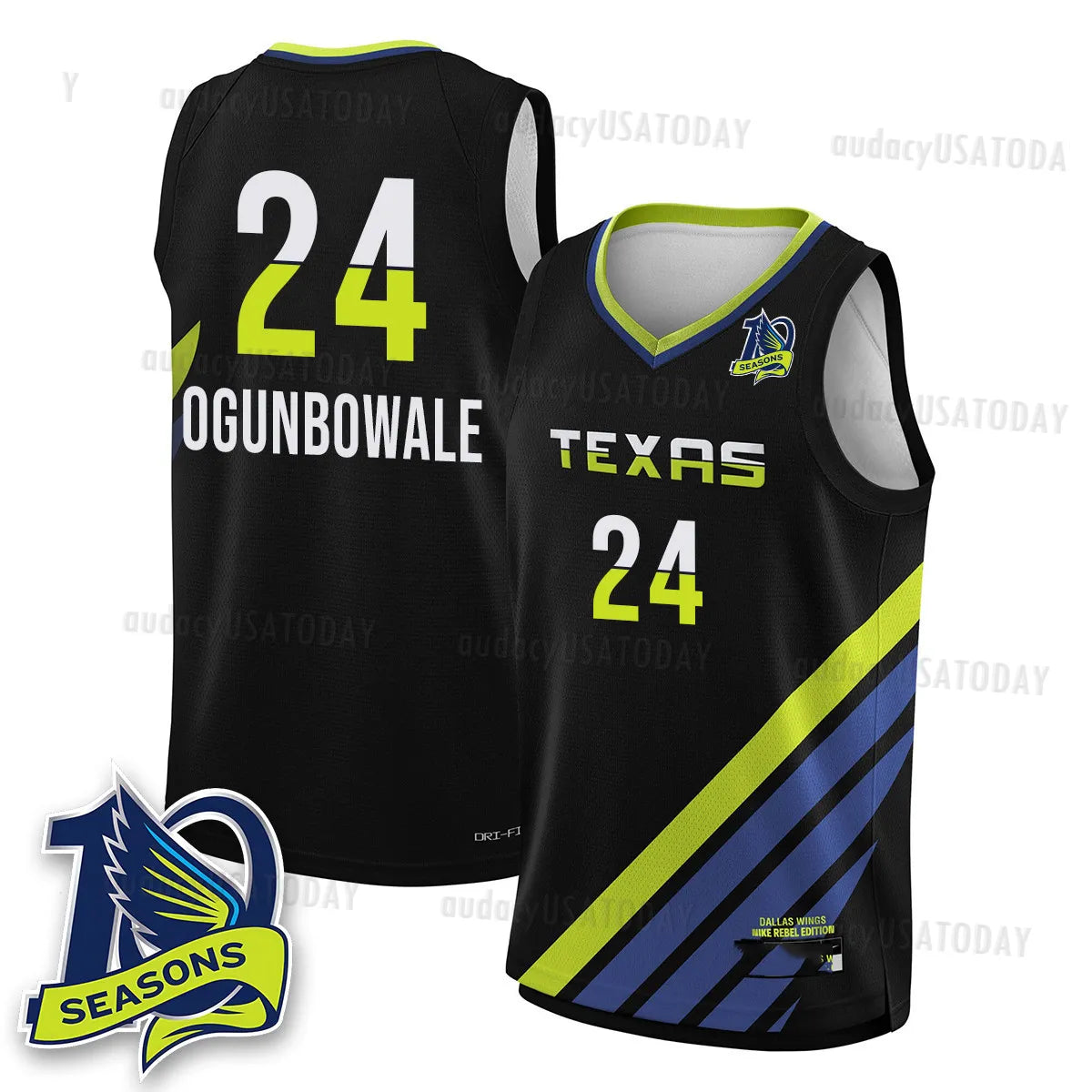 5 Paige Bueckers Wings 2025 2026 Rebel basketball Jerseys Dallas Azzi Fudd Arike - SitterJersey.com