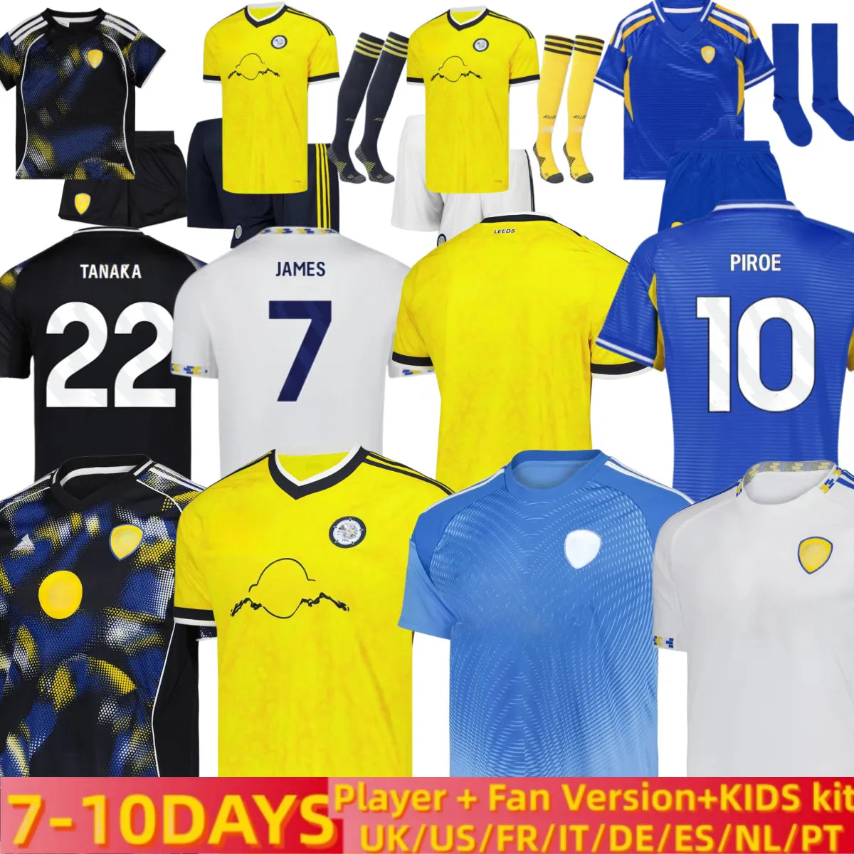 Leeds unitedjersey 26 27 Soccer Jerseys RODON JAMES leeds football shirt BAMFORD - SitterJersey.com