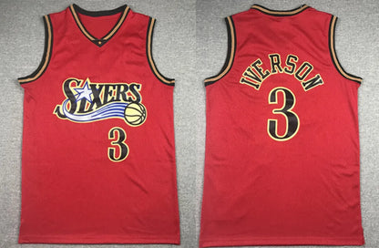 76erss Allen Iverson Jersey Retro Basketball Jerseys Men Youth Kids Georgetown H - SitterJersey.com