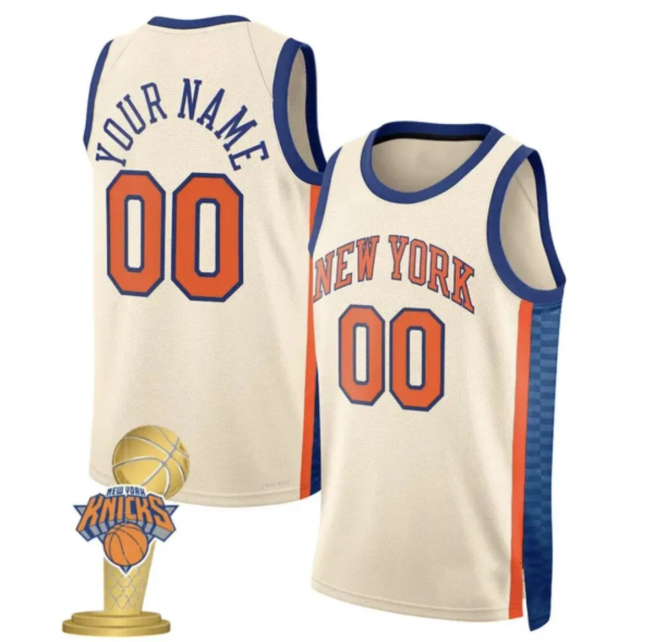 Custom Jalen Brunson Karl Anthony Towns Basketball Jerseys Josh Hart Mikal Bridg - SitterJersey.com