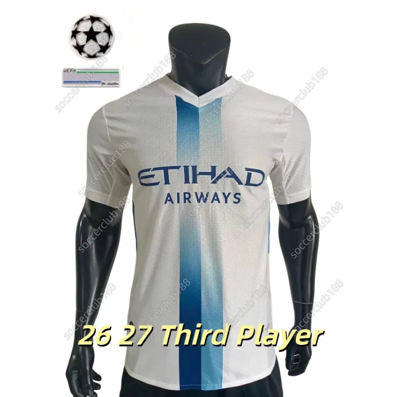 25 26 27 HAALAND MAN CITY soccer jerseys FODEN MARMOUSH DOKU MARMOUSH KOVACIC GV - SitterJersey.com