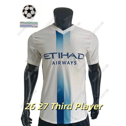 25 26 27 HAALAND MAN CITY soccer jerseys FODEN MARMOUSH DOKU MARMOUSH KOVACIC GV - SitterJersey.com