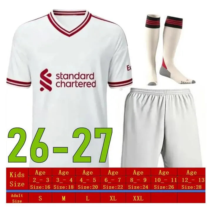 LFC 25 26 27 Liveropool Jersey ISAK WIRTZ EKITIKE M.SALAH VIRGIL Liveropool socc - SitterJersey.com