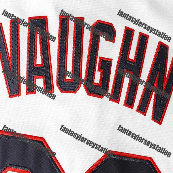 Mens VAUGHN #99 Embroidered V-Neck Shirt - Relaxed Fit, Short Sleeve Button-Up,  - SitterJersey.com