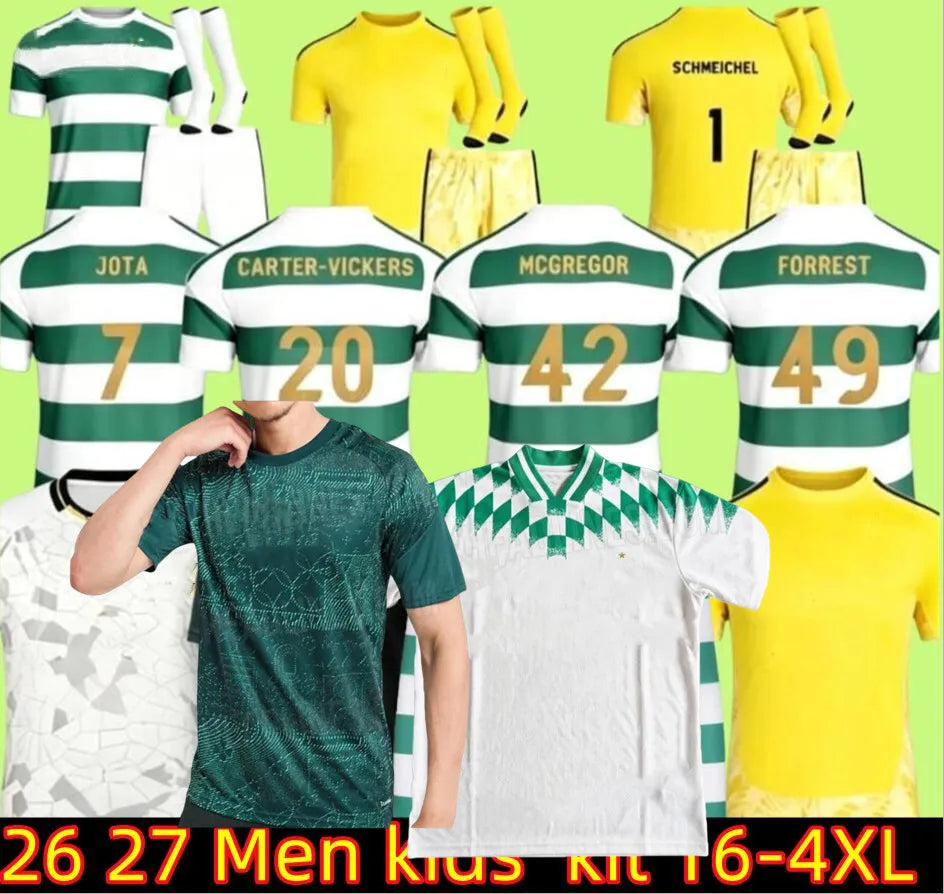 Celts 26 27 Soccer Jerseys Home away CelticFC1994 Retro 2026 KYOGO EDOUARD McCAR - SitterJersey.com