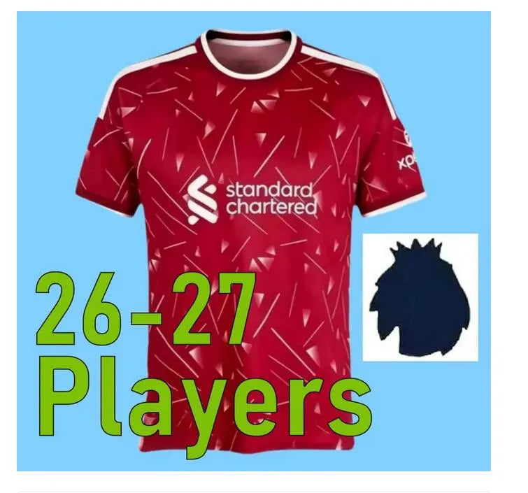 LFC 25 26 27 Liveropool Jersey ISAK WIRTZ EKITIKE M.SALAH VIRGIL Liveropool socc - SitterJersey.com