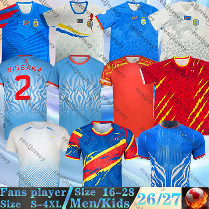 congo jersey 2026 world cup soccer jerseys national team T.BONGONDA F.MAYELE hom - SitterJersey.com