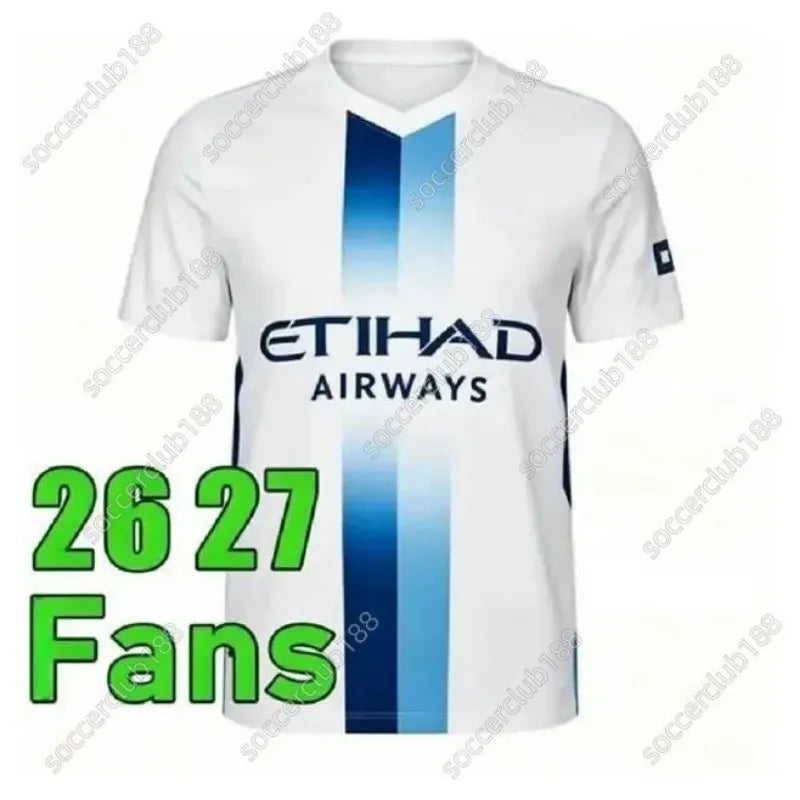 25 26 27 HAALAND MAN CITY soccer jerseys FODEN MARMOUSH DOKU MARMOUSH KOVACIC GV - SitterJersey.com