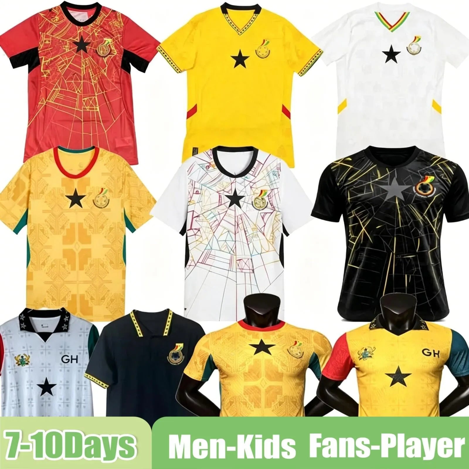 ghana jersey 2026 worldcup J.AYEW A.AYEW KUDUS SEMENYO WILLIAMS soccer jersey PA - SitterJersey.com