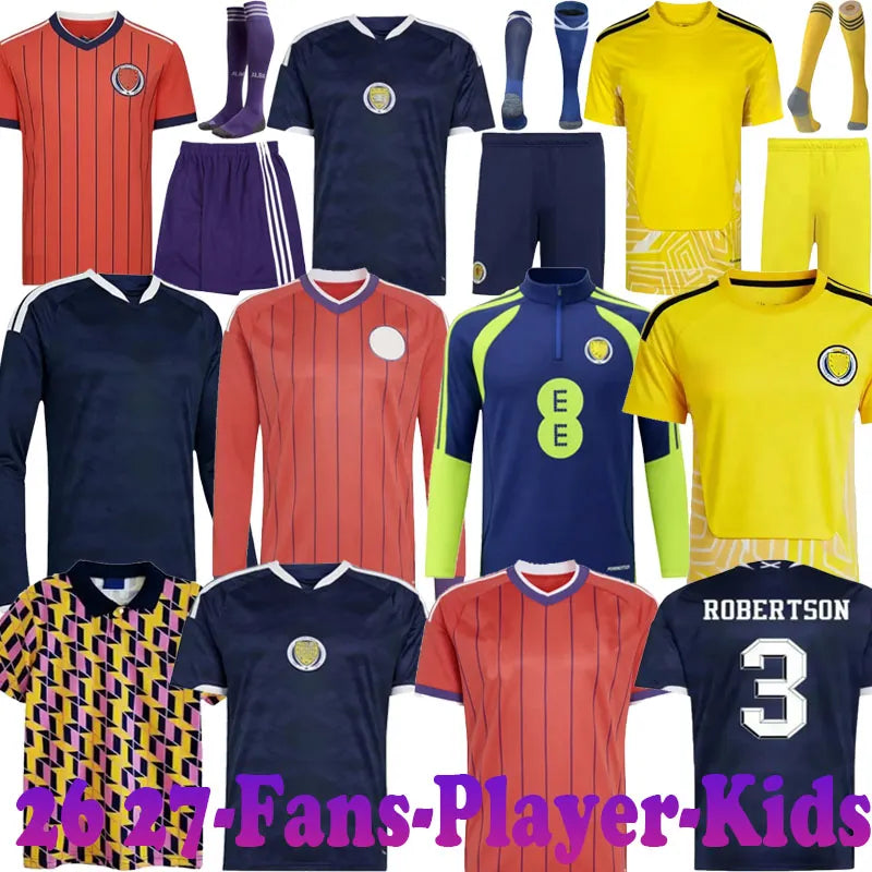 scotland football shirt 2026 World Cup ROBERTSON McTominay Soccer Jerseys 26 27  - SitterJersey.com