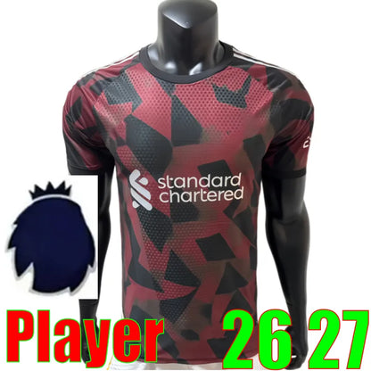 Liveropool Jersey 26 27 SZOBOSZLAI LFC ISAK WIRTZ EKITIKE M.SALAH VIRGIL soccer  - SitterJersey.com
