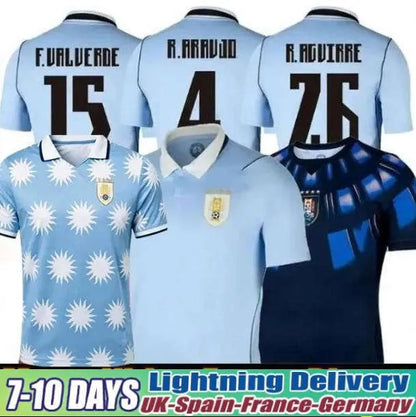 Uruguay World Cup 2026 Soccer Jerseys 2026 2027 L.SUAREZ E.CAVANI N.DE LA CRUZ N - SitterJersey.com