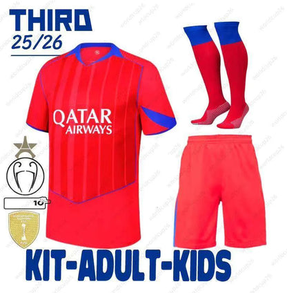 25/26 Season 1:1 Soccer Football Jersey Outdoor Sports Shirt Dembele Doue Kvarat - SitterJersey.com