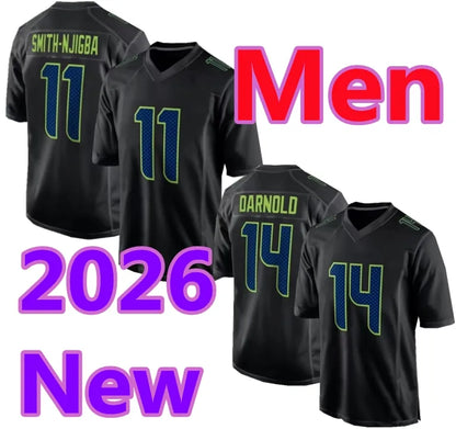 New Cooper Kupp Sam Darnold Jersey Jaxon Smith-Njigba Jalen Milroe Zabel Devon W - SitterJersey.com