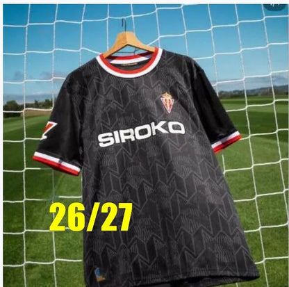 4XL 26 27 Sporting de Gijon Soccer Jerseys 84 86 94 95 96 01 02 08 Retro David V - SitterJersey.com