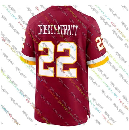 5 Jayden Daniels Terry McLaurin Football Jersey Jacory Croskey-Merritt Mike Sain - SitterJersey.com